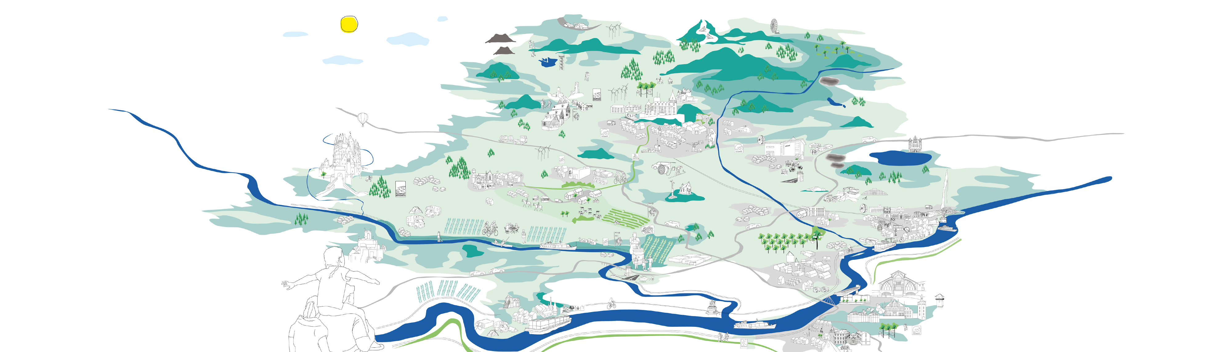 Illustration der Smarten Region Mayen-Koblenz