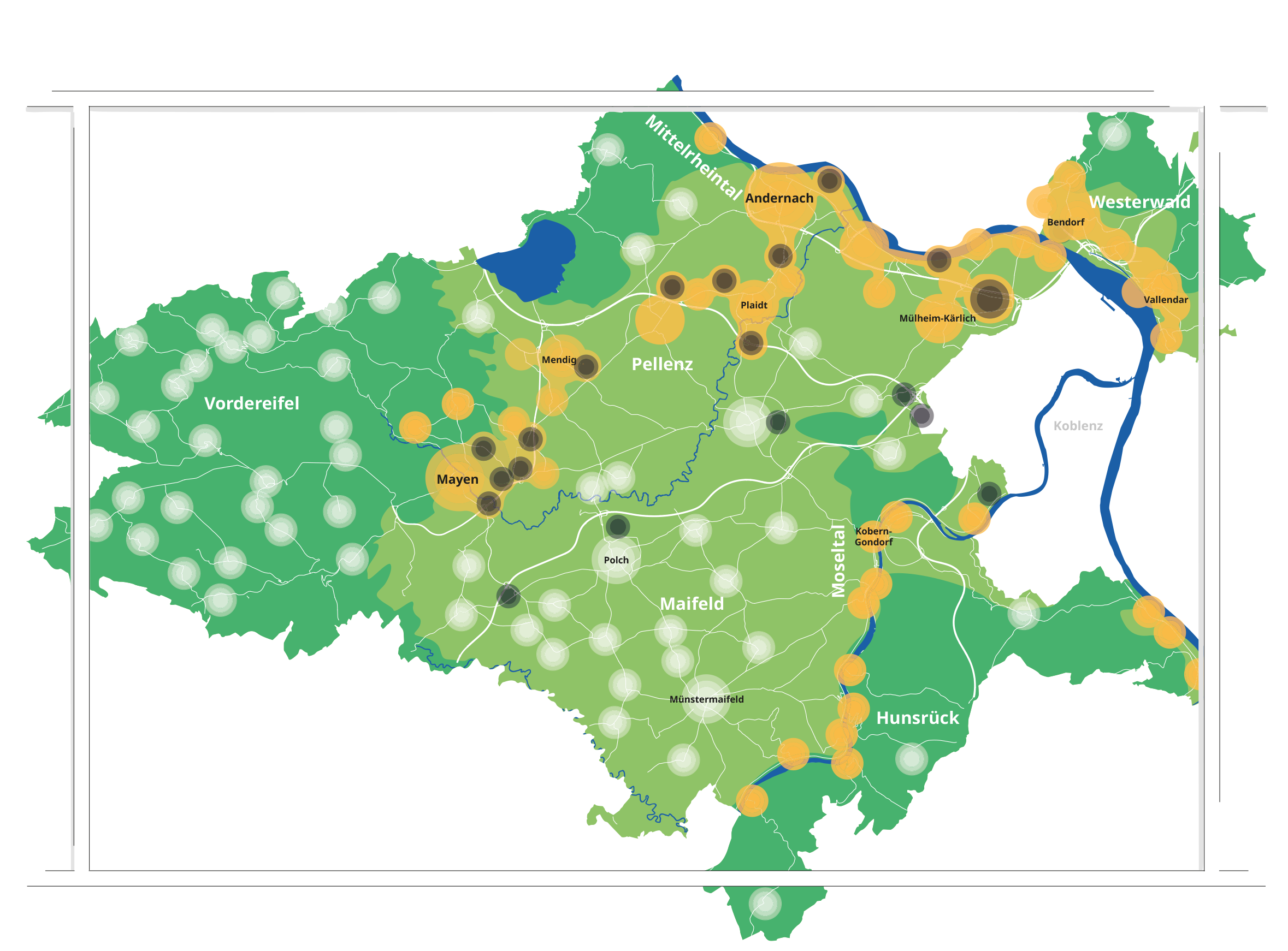 Illustration der Region Mayen-Koblenz